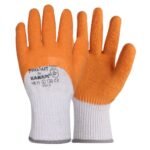 Latex/Polycotton Karam HS11 Medium Orange Supported Hand Gloves
