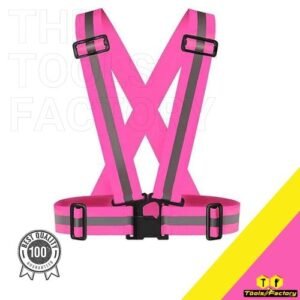 Reflective Adjustable Vest Belt-Pink