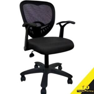 VIZOLT Fabric Office Visitor Chair  (Black, DIY(Do-It-Yourself))