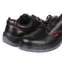 Black And Light Grey Karam FS01BL(SWDAPN)-05 ISI Marked Men's Deluxe Leather Safety Shoe