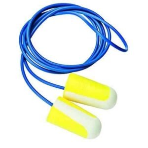 Honeywell Bilsom 304L Polyurethane Corded Foam White & Yellow Earplug