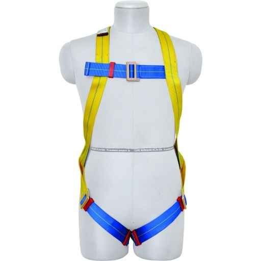 Karam Full Body Safety Harness with Restraint Twisted Rope Double Lanyard, KI01(PN206D) 1 Karam Full Body Safety Harness with Restraint Twisted Rope Double Lanyard, KI01(PN206D)
