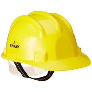 Karam Yellow Plain Safety Helmets, PN-501 (Pack of 10)