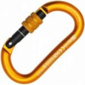 Kong 730ONO6AOKK Aluminium Alloy Orange & Black Oval Carabiner
