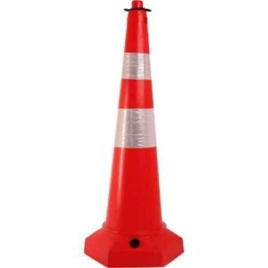Ladwa 1000mm Sand Filled Ballast Road Traffic Safety Cone (Pack of 4)