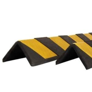 Ladwa 800mm Rubber Corner L Shaped High Visibility Parking Safety Pillar Guard with Yellow Reflective Tapes, LDW-LSHAPED-PG-PK50 (Pack of 50)