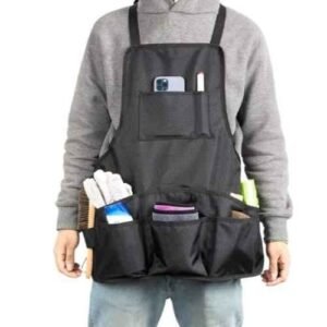 Pahal 61x60cm 15 Compartments Canvas Black Tool Bag Apron