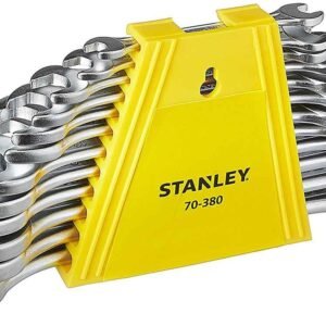 Stanley 12 Pcs CRV Steel Double Ended Open Jaw Spanner Set, 70-380E