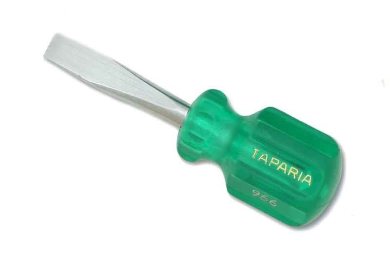 Taparia 2 Tip Stubby Screw Driver, 855, Blade Length: 50 mm (Pack of 10) 1 Taparia 2 Tip Stubby Screw Driver, 855, Blade Length: 50 mm (Pack of 10)