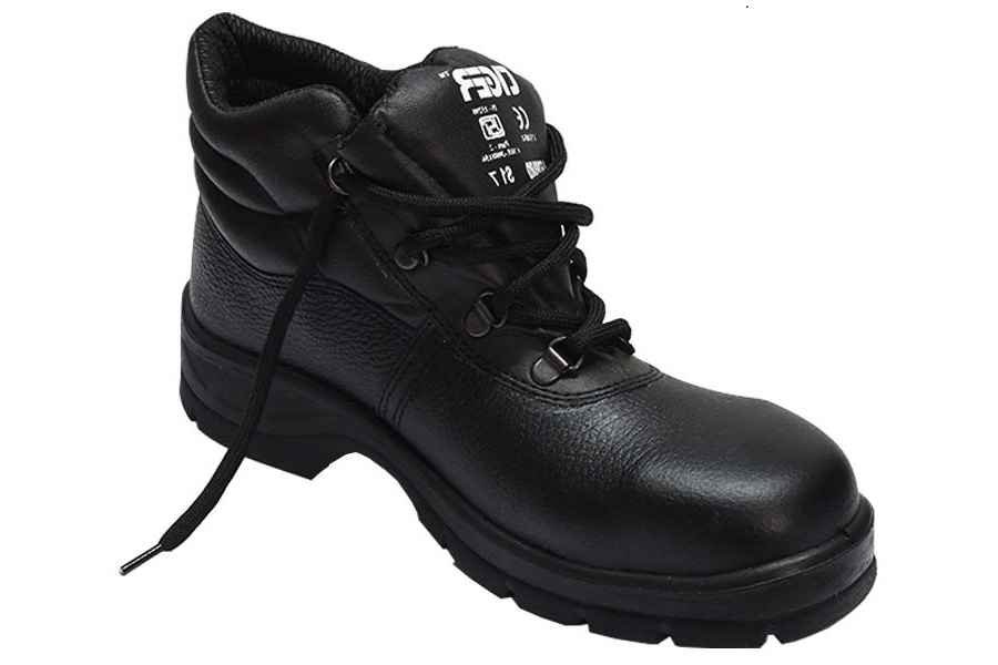 Tiger Leopard S1 BG High Ankle Steel Toe Black Work Safety Shoes, Size: 8 1 Tiger Leopard S1 BG High Ankle Steel Toe Black Work Safety Shoes, Size: 8
